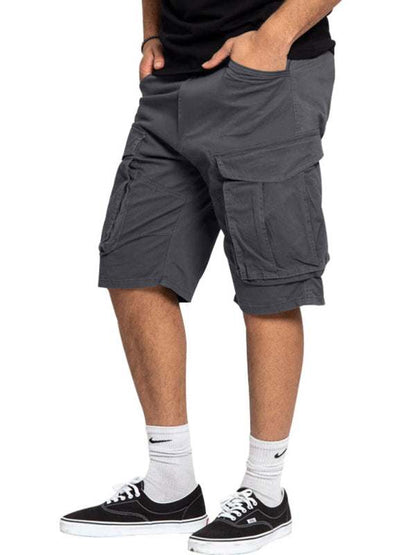 Stylish Men's Lightweight Multi-Pocket Cargo Shorts for Effortless Summer Style - MENLL