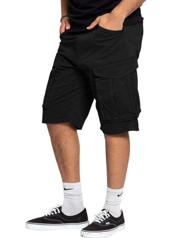 Stylish Men's Lightweight Multi-Pocket Cargo Shorts for Effortless Summer Style - MENLL