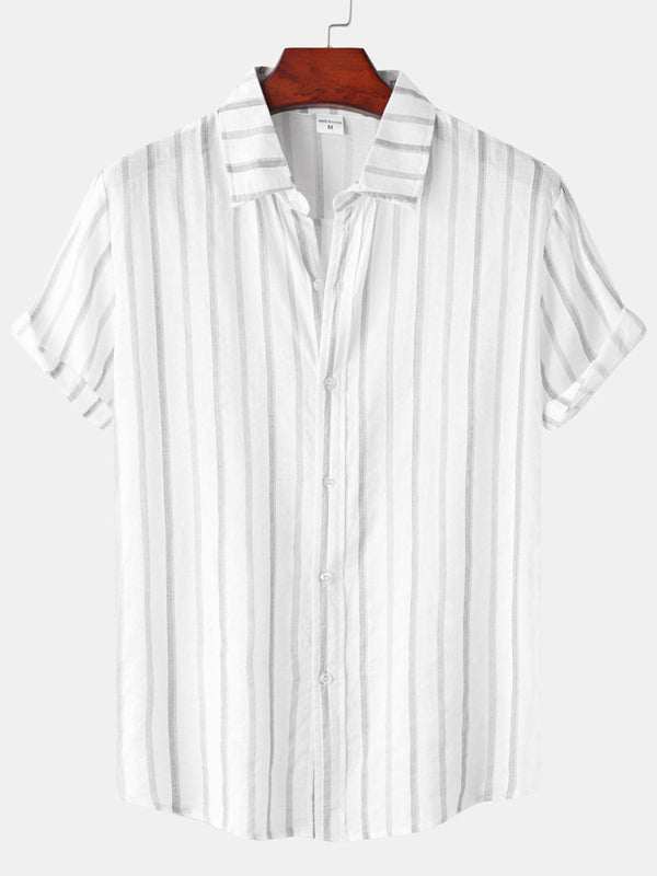 Vibrant Hawaiian Print Men's Casual Beach Shirt for Effortless Summer Style - MENLL
