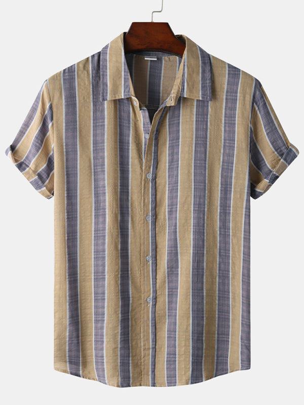 Vibrant Hawaiian Print Men's Casual Beach Shirt for Effortless Summer Style - MENLL
