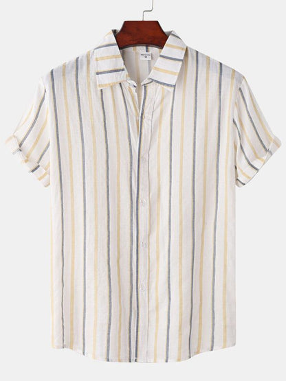 Vibrant Hawaiian Print Men's Casual Beach Shirt for Effortless Summer Style - MENLL