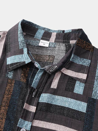 Vibrant Hawaiian Print Men's Casual Beach Shirt for Effortless Summer Style - MENLL
