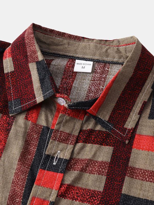 Vibrant Hawaiian Print Men's Casual Beach Shirt for Effortless Summer Style - MENLL