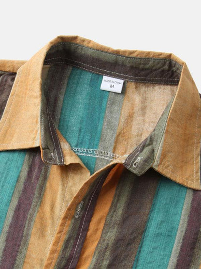Vibrant Hawaiian Print Men's Casual Beach Shirt for Effortless Summer Style - MENLL