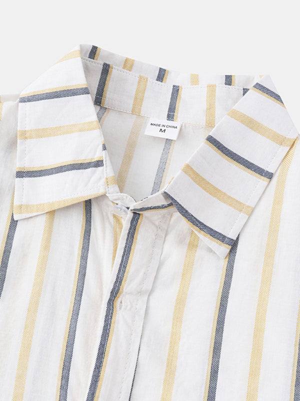 Vibrant Hawaiian Print Men's Casual Beach Shirt for Effortless Summer Style - MENLL