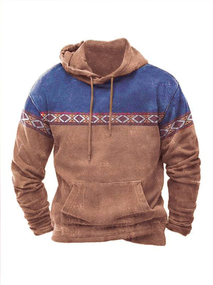 Urban Chic Digital Print Hoodie for Men - Trendy Street Sportswear for Casual Comfort - MENLL
