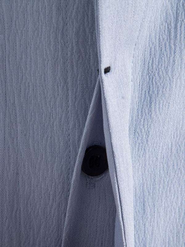 Effortlessly Stylish Men's Short Sleeve Casual Button-Up Shirt in Soft Cotton-Linen Blend - MENLL