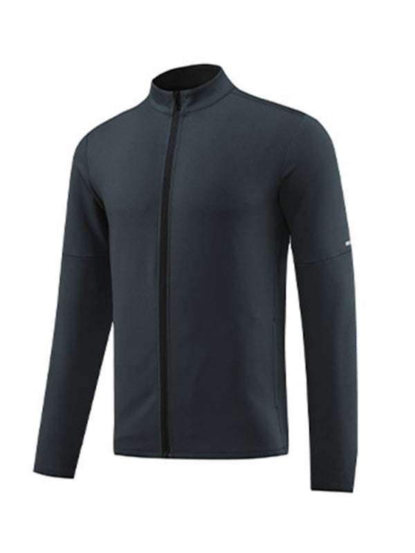 Essential Men's Full Zip Cardigan - Versatile Fitness & Casual Running Wear - MENLL