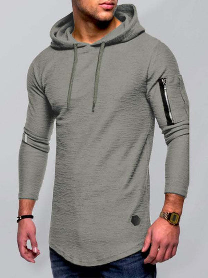 Stylish Comfort Men's Hooded Long-Sleeve T-Shirt for Every Occasion - MENLL