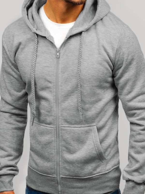 Essential Men's Zip-Up Hoodie: Comfortable, Versatile, and Stylish for Every Occasion - MENLL
