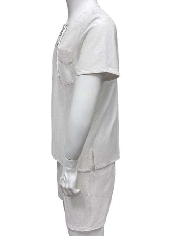 Stylish Men's Casual Beach Tops: Short & Long Sleeve Comfort for Spring-Summer Adventures - MENLL