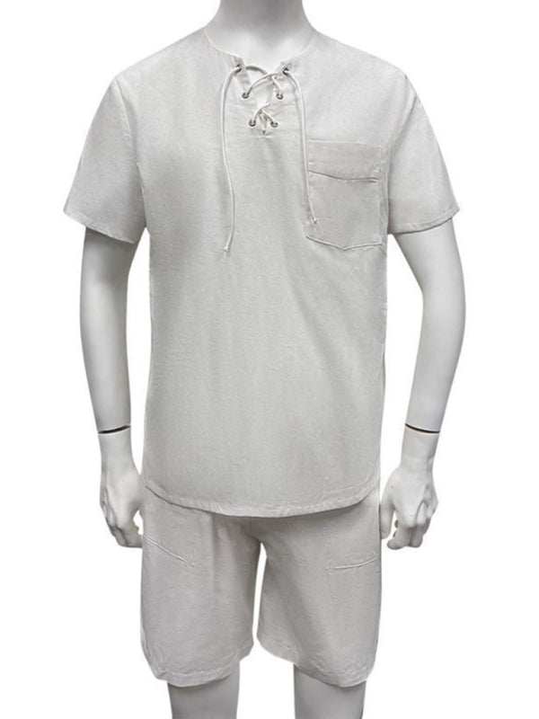 Stylish Men's Casual Beach Tops: Short & Long Sleeve Comfort for Spring-Summer Adventures - MENLL