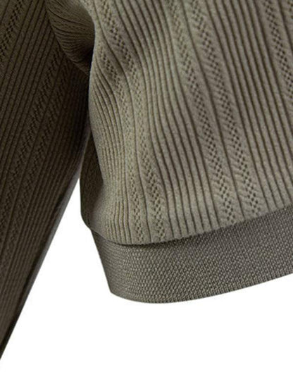 Stylish Men's Spring-Summer Pit Lapel Polo Shirt for Effortless Casual Elegance - MENLL