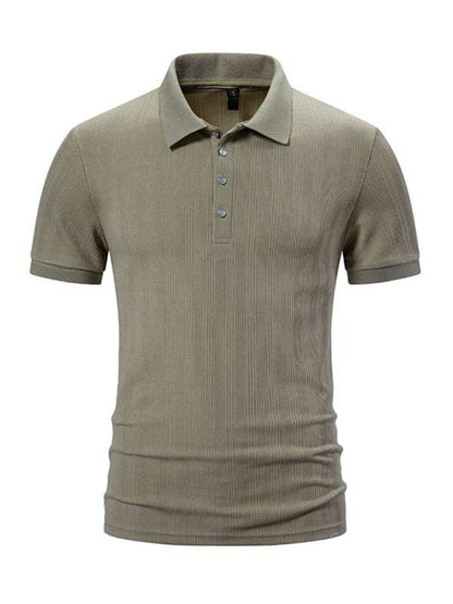 Stylish Men's Spring-Summer Pit Lapel Polo Shirt for Effortless Casual Elegance - MENLL