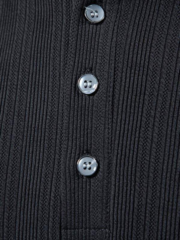 Stylish Men's Spring-Summer Pit Lapel Polo Shirt for Effortless Casual Elegance - MENLL