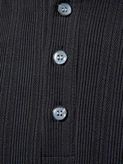Stylish Men's Spring-Summer Pit Lapel Polo Shirt for Effortless Casual Elegance - MENLL