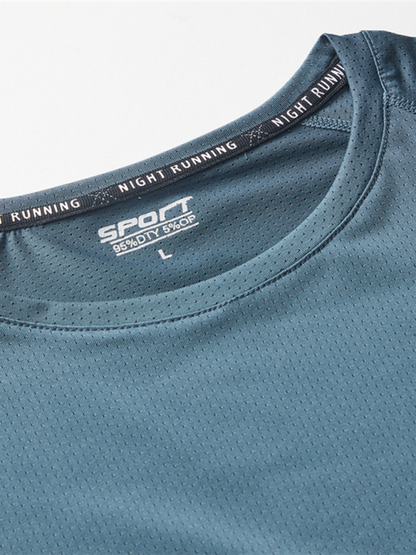 Ultra-Lightweight Quick-Dry Men's Sports Tee – Ideal for Active Spring & Summer Adventures - MENLL