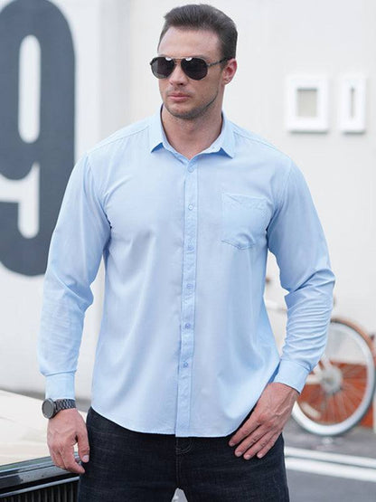 Effortlessly Stylish Plus Size Loose-Fit Short Sleeve Casual Shirt for Men