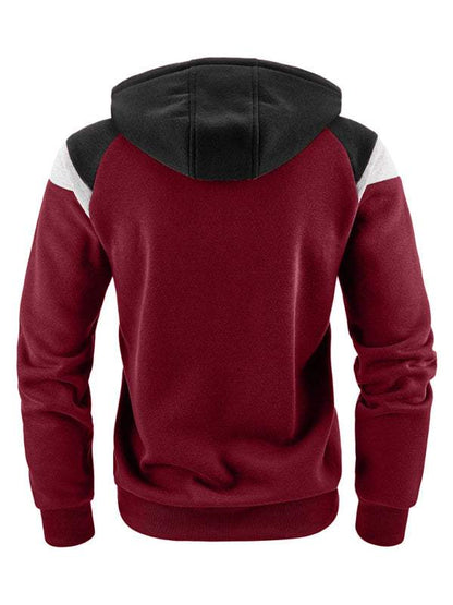 Dynamic Color Block Men's Sweatshirt - Stylish Casual Sportswear for Ultimate Comfort - MENLL