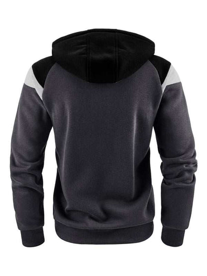 Dynamic Color Block Men's Sweatshirt - Stylish Casual Sportswear for Ultimate Comfort - MENLL