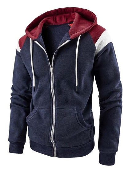 Dynamic Color Block Men's Sweatshirt - Stylish Casual Sportswear for Ultimate Comfort - MENLL