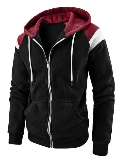 Dynamic Color Block Men's Sweatshirt - Stylish Casual Sportswear for Ultimate Comfort - MENLL