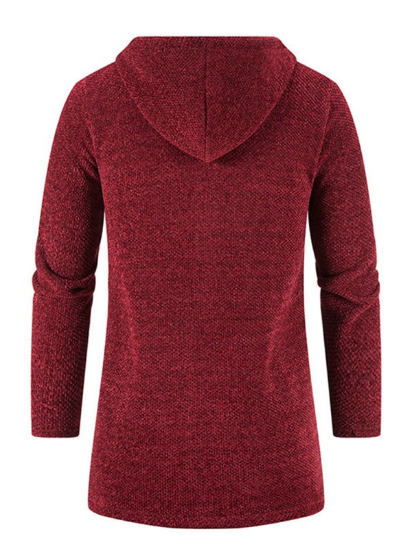 Stylish Men's Zip-Up Hooded Cardigan for Casual Spring-Summer Wear - MENLL