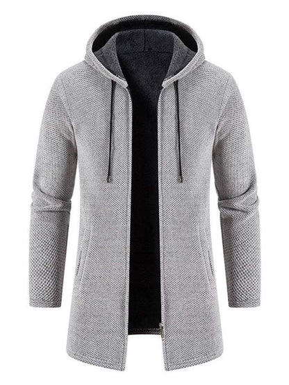 Stylish Men's Zip-Up Hooded Cardigan for Casual Spring-Summer Wear - MENLL