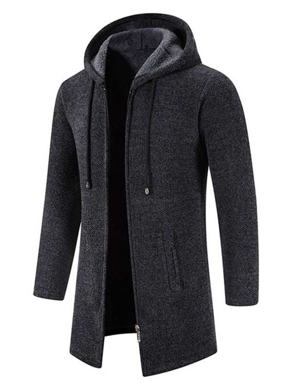 Stylish Men's Zip-Up Hooded Cardigan for Casual Spring-Summer Wear - MENLL