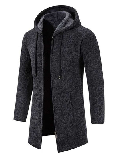 Stylish Men's Zip-Up Hooded Cardigan for Casual Spring-Summer Wear - MENLL