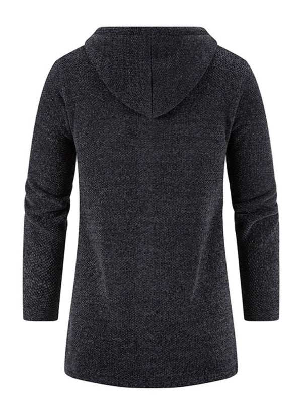 Stylish Men's Zip-Up Hooded Cardigan for Casual Spring-Summer Wear - MENLL