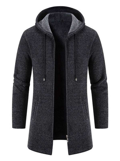 Stylish Men's Zip-Up Hooded Cardigan for Casual Spring-Summer Wear - MENLL
