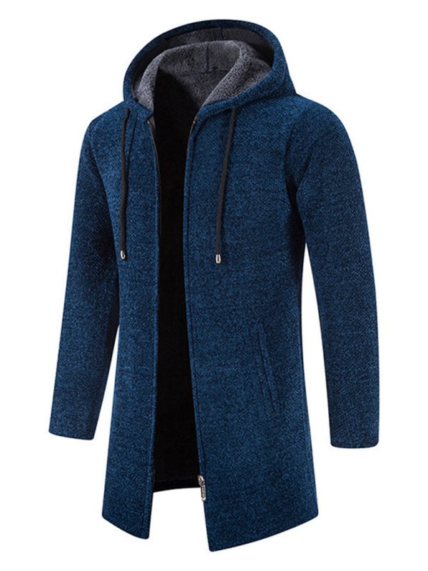 Stylish Men's Zip-Up Hooded Cardigan for Casual Spring-Summer Wear - MENLL