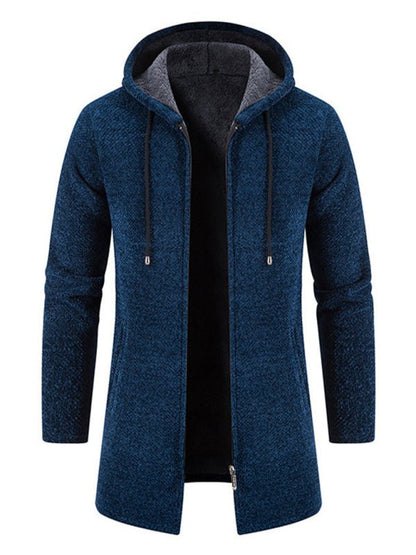 Stylish Men's Zip-Up Hooded Cardigan for Casual Spring-Summer Wear - MENLL