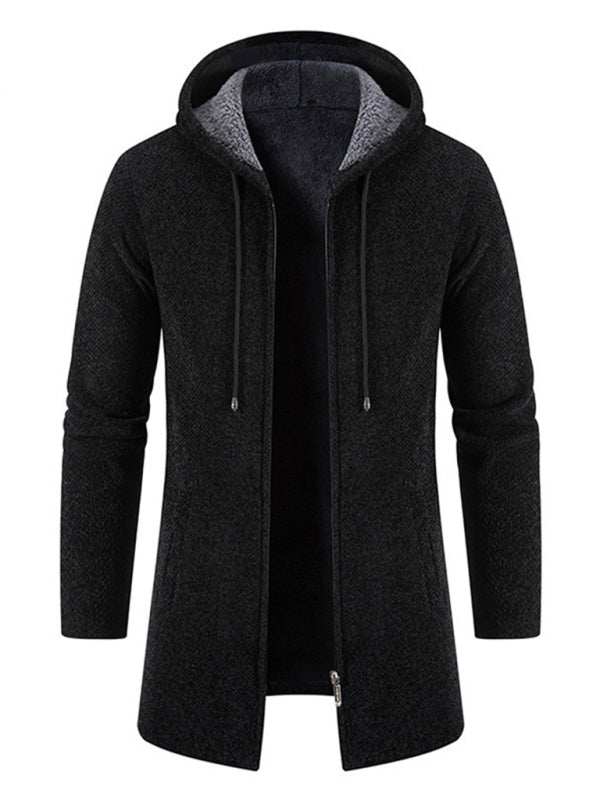 Stylish Men's Zip-Up Hooded Cardigan for Casual Spring-Summer Wear - MENLL