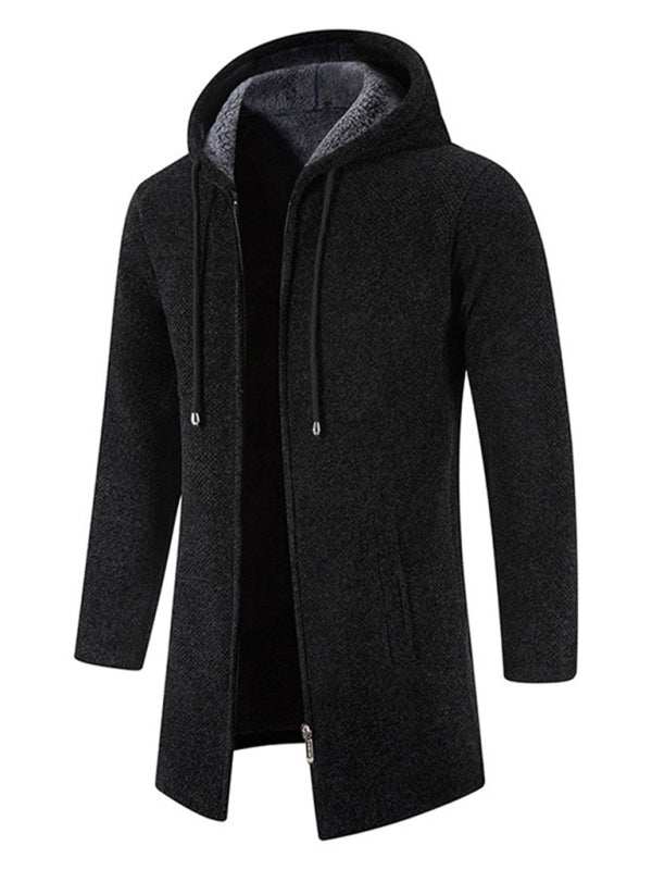 Stylish Men's Zip-Up Hooded Cardigan for Casual Spring-Summer Wear - MENLL