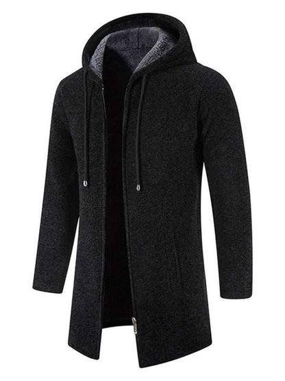 Stylish Men's Zip-Up Hooded Cardigan for Casual Spring-Summer Wear - MENLL