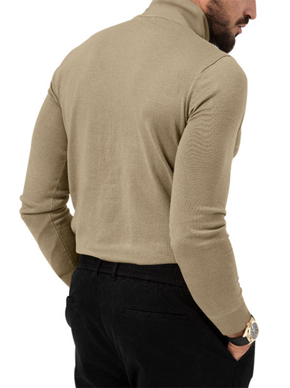 Cozy Chic Turtleneck Long Sleeve Tee for Effortless Autumn Style