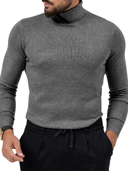 Cozy Chic Turtleneck Long Sleeve Tee for Effortless Autumn Style
