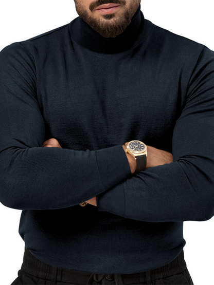 Cozy Chic Turtleneck Long Sleeve Tee for Effortless Autumn Style