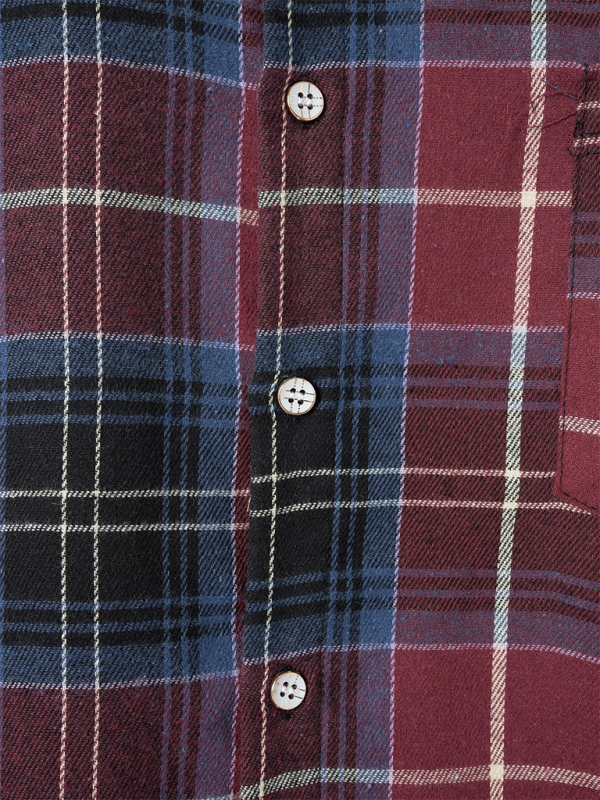 Stylish Men's Brushed Plaid Long-Sleeve Shirt for Effortless Autumn-Winter Chic - MENLL