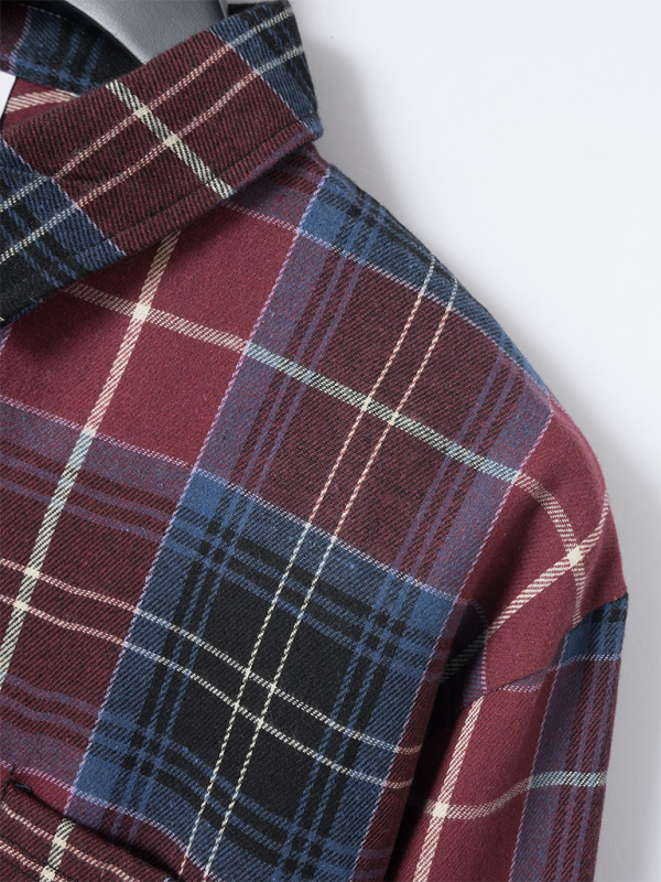 Stylish Men's Brushed Plaid Long-Sleeve Shirt for Effortless Autumn-Winter Chic - MENLL