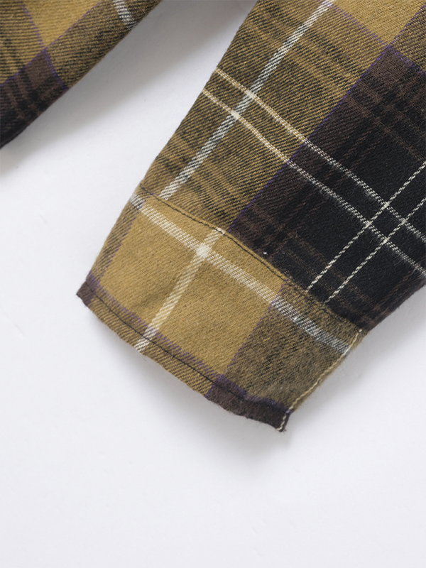 Stylish Men's Brushed Plaid Long-Sleeve Shirt for Effortless Autumn-Winter Chic - MENLL