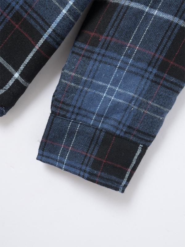 Stylish Men's Brushed Plaid Long-Sleeve Shirt for Effortless Autumn-Winter Chic - MENLL