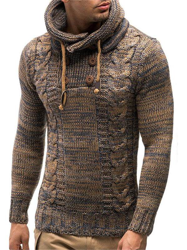 Cozy Men's Knit Turtleneck Sweater for Effortless Style and Warmth - MENLL