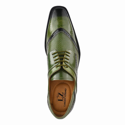 Kazma Leather Oxford Style Lace Up Dress Shoes