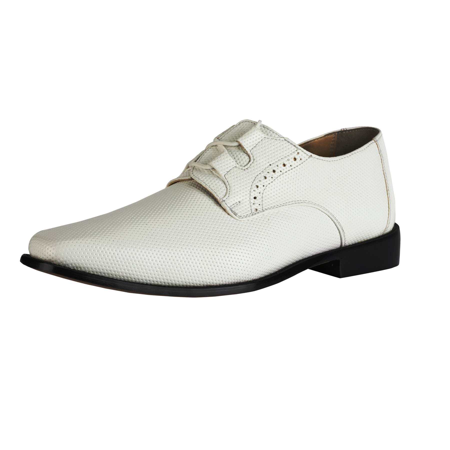 Blacktown Genuine Leather Oxford Style Lace-Up Dress Shoes For Men - MENLL