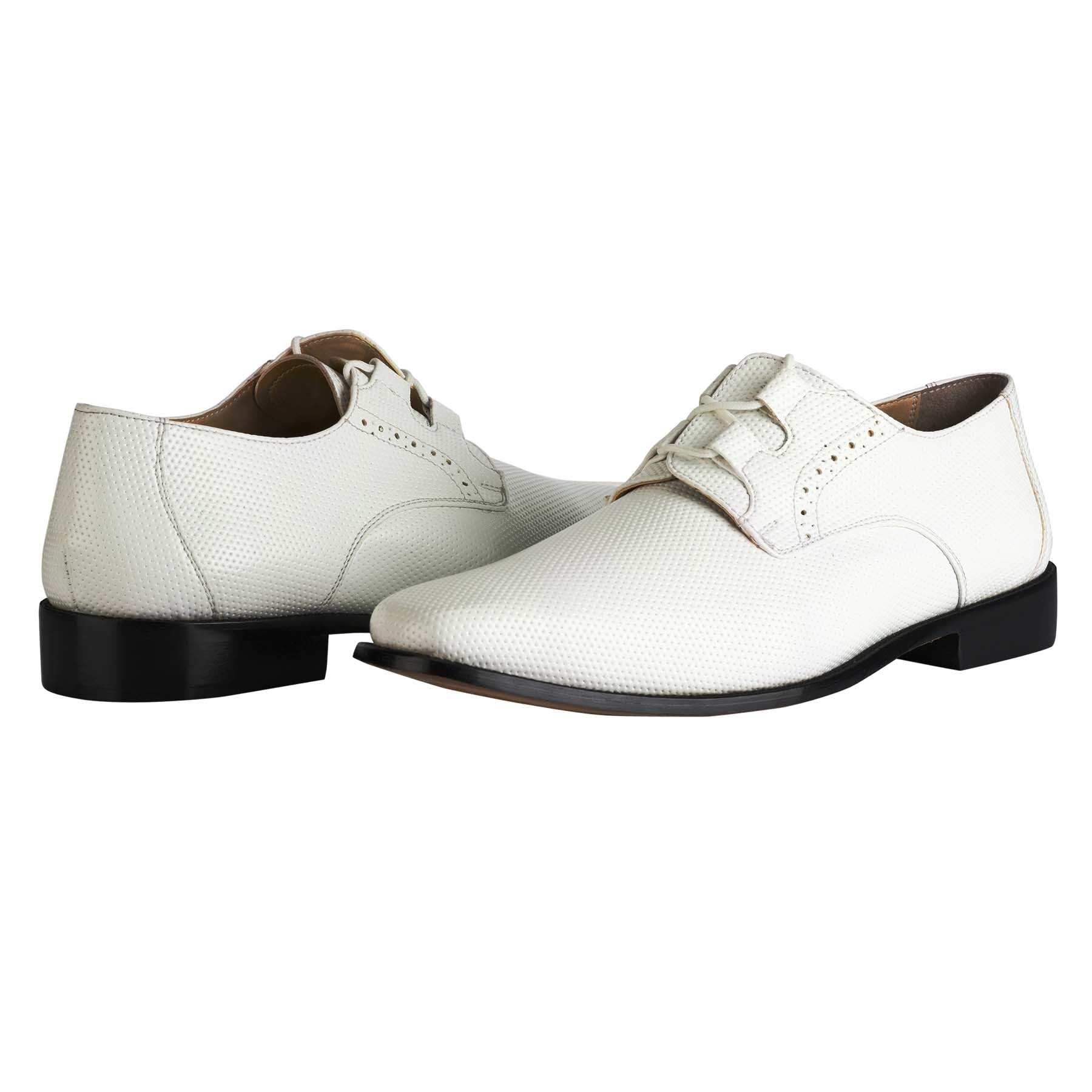 Blacktown Genuine Leather Oxford Style Lace-Up Dress Shoes For Men - MENLL