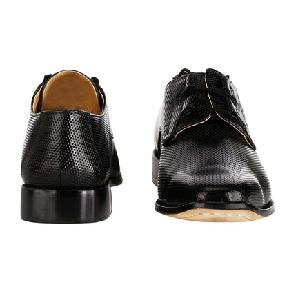 Blacktown Genuine Leather Oxford Style Lace-Up Dress Shoes For Men - MENLL