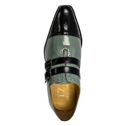 LIBERTYZENO Men's Double Buckle Monk Strap Leather Dress Shoes - MENLL